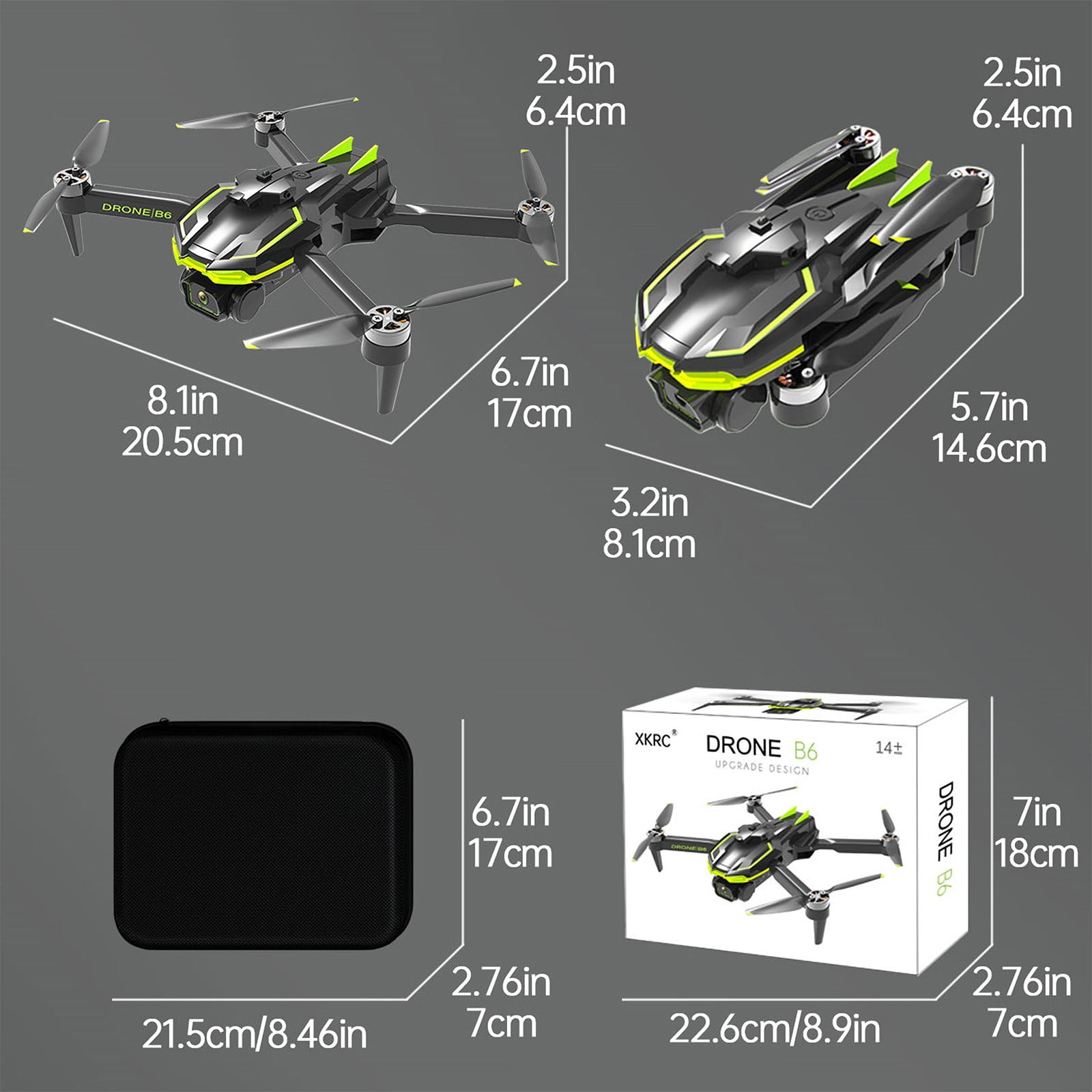 ESULOMP Brushless Motor Drones with 2 Cameras Wind Resistance Headless Mode Gesture Control FPV Drone with Cool LED Light for Adults RC Drone for Beginners Quadcopter