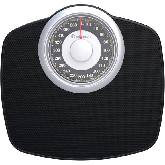 A25 Scales for Body Weight - Up to 400 LB - 5.3" Dial on 12.4" x 10.2" Platform - Anti-Skid Rubber Surface - High Precision Bathroom Scale Analog - Durable with 20-Year Assurance - Gold