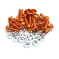 thumbnail image 1 of 20Pzas Tornillos Tuercas M6 Aleación Aluminio Naranja Motocicleta Pernos de Cabeza Hexagonal, 1 of 1