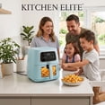 thumbnail image 2 of Kitchen Elite 5.5 Qt Digital Air Fryer, 7-in-1 Small Airfryer with LED Screen, Blue, 2 of 8
