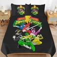 thumbnail image 6 of Power Rangers 3 Pieces Bedding Set 3D Printed Lightweight Bed Quilt Set Comforter Cover Set for Girls Kids Teens, 1 Quilt Cover 2 Pillowcases 102"x90", 6 of 8