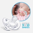 thumbnail image 2 of Chupete de Silicona 100% Suave PhysioForma de Chicco para Bebés, 0-6 meses, Transparente, Tetina Ortodóntica, Libre de BPA, 4 unidades con Estuche de Esterilización, 2 of 3