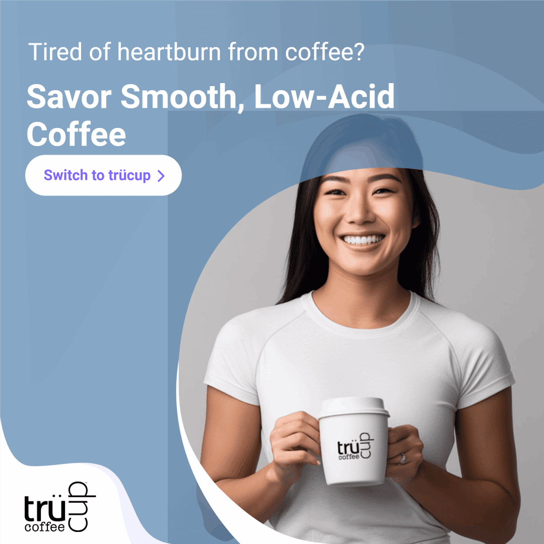 trücup Low Acid Light Roast Coffee Pods – 48 Count Single Serve K-Cups for Keurig, Gentle on Stomach, Light Roast
