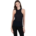 thumbnail image 3 of free people fp movement womens very varsity ribbed tank top black s, 3 of 5