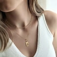 thumbnail image 5 of TINGN Dainty Initial Pearl Necklace for Women 14K Gold Plated Paperclip Toggle Clasp Necklace, 5 of 5