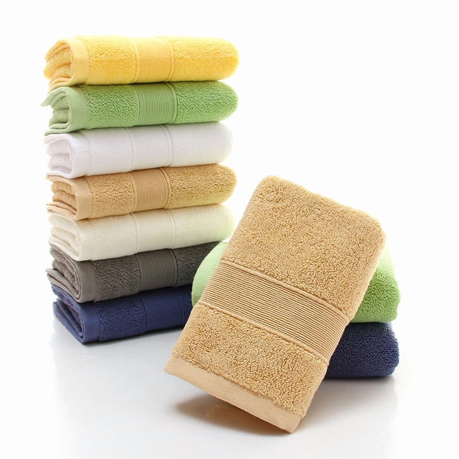 Zhuge 4 Pack 13x30 Inch Cotton Soft Absorbent Decorative Hand Towels, Multipurpose Towels for Bathroom, Bath, Face, Spa, Gym & Kitchen, Green
