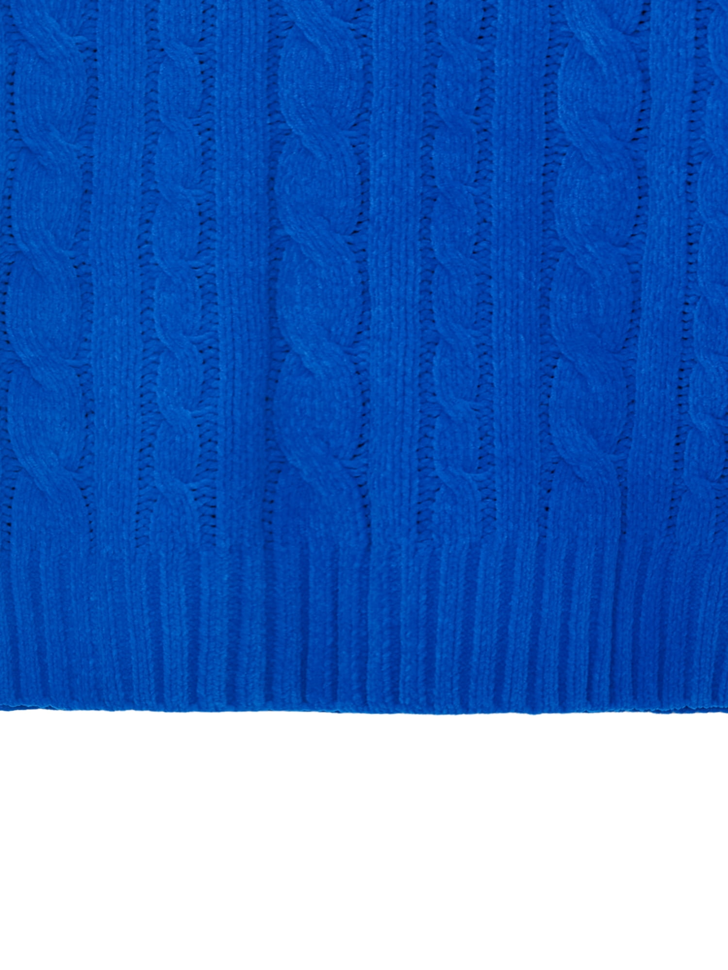 Wonder Nation Girls Chenille Sweater with Long Sleeves, Sizes 4-18 & Plus