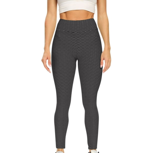 Gibobby Pantalones de yoga Pantalones deportivos de talle para mujer, ajustados, informales, de pierna alta, pantalones de yoga, pantalones de yoga(Gris oscuro,XL)