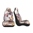 thumbnail image 3 of Honeii Sea Shells for Car Seat Covers Full Set, Seat Covers for Cars, Car Seat Protector Waterproof, Leather Car Seat Cushion-2 PCS, 3 of 9