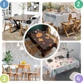 thumbnail image 4 of Glowing Halloween Icons Pattern Rectangle Tablecloth 60"x84",Waterproof Polyester Rectangle Table Cloth, Wipeable Spillproof Polyester Tablecloth for Dining, Camping, Indoor and Outdoor, 4 of 5