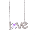 thumbnail image 1 of Collar de amor Unbranded Medusa púrpura colgante joyería de encanto, 1 of 3