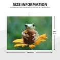 thumbnail image 2 of Honeii Tree Frog Sitting On Sunflowes Print Kitchen Drying Mat Coffee Bar Mat Hide Stain Coffee Maker Mat for Countertops Coffee Pot Dish Drying Mat, 2 of 7