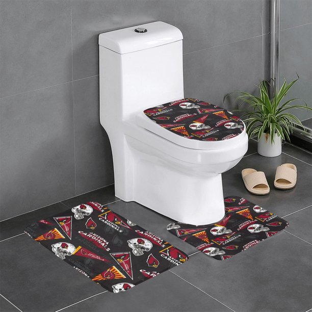 Juego de alfombras de baño de 3 piezas del equipo Cardinals Alfombra antideslizante para baño de 24 x 16 pulgadas