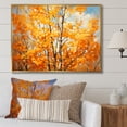 thumbnail image 2 of Designart "Essence of the Orange American Basswood III" Extra Large Landscapes Framed Wall Art - Country Orange Tree Entryway Framed Wall Art Print, 2 of 7