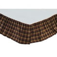 thumbnail image 3 of VHC Brands Primitive Heritage Farms Bed Skirt, King, Deep Burgundy Red, 3 of 4