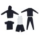 thumbnail image 1 of Traje Completo Baoblaze 1/6 escala negro para figura de acción masculina de 12 pulgadas, 1 of 8