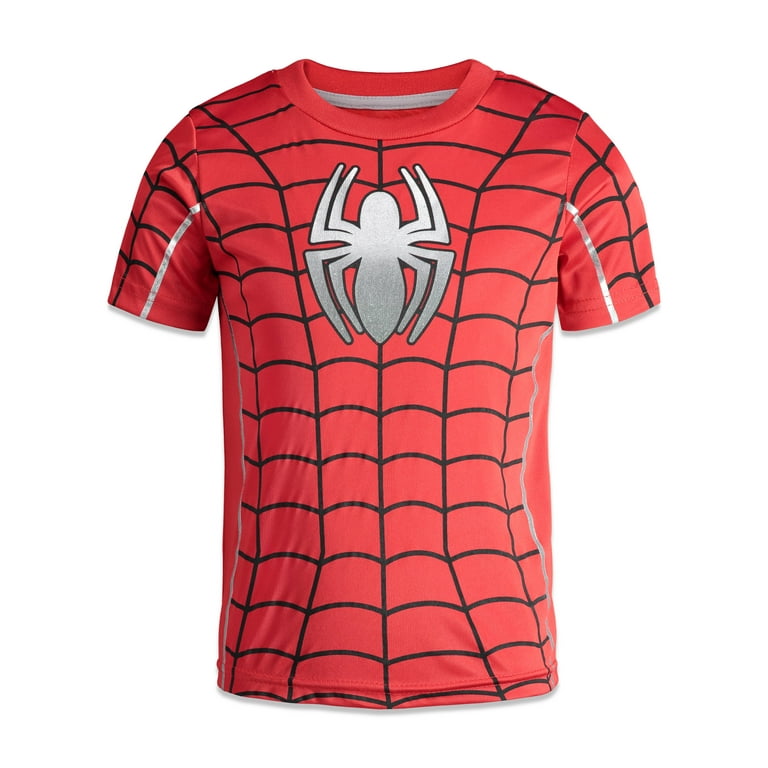 Ensemble Marvel Avengers Spiderman - T-shirt Et Short Mesh Pour Garçons