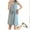 Light Blue, variant on QUINDOS Plus Size Pajamas for Women Satin Silk Nightgowns for Women Long Sleeveless Sleep Shirt Casual Solid Loose Sleepwear Night Dress