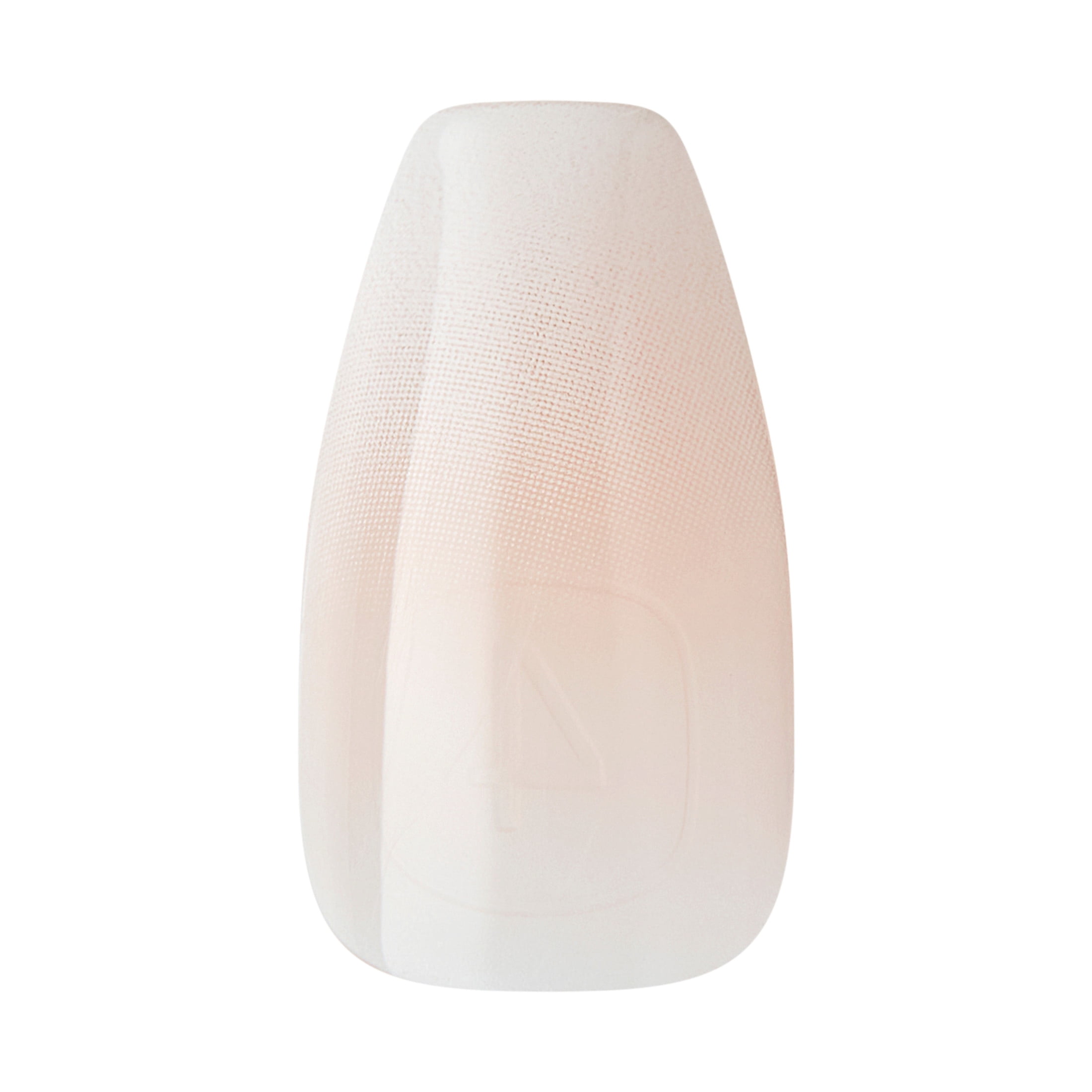 KISS Salon X-tend LED Soft Gel System Press on Nails, Words, White, Medium Coffin, 30 Count
