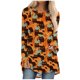 thumbnail image 1 of Blusa suelta informal de manga larga con cuello redondo para mujer, camisas con estampado de Halloween Fridja  czfsfas3130, 1 of 5