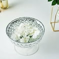 thumbnail image 3 of Balsa Circle 8" Silver Compote Vase Mercury Glass Bowl Centerpieces Wedding Party Decorations Gift, 3 of 7