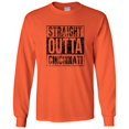 thumbnail image 2 of UGP Campus Apparel Straight Outta Cincinnati - Cincinnati Football Long Sleeve T Shirt - 2X-Large - Orange, 2 of 6