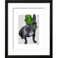 thumbnail image 2 of French Bulldog with Green Top Hat and Moustache, Animals Framed Art Print Wall Art by Fab Funky Sold by Art.Com, 2 of 6