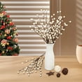 thumbnail image 4 of NBGV Winter Decorations Artificial Berry Stems White Berry Picks for Christmas Holiday Flower Arrangements Home Centerpieces DIY Ornaments, 4 of 4