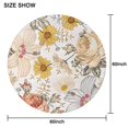 thumbnail image 6 of Pioneer Flower Floral Print Pattern Round Tablecloth 60"x60",Wrinkle Wipeable Table Cloth for Kitchen Dining Room Picnic Patio Party, 6 of 6