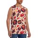 thumbnail image 2 of Fotbe Skull rock record music heart Men's Camiseta sin Mangas Estampada para Hombres, Playera Casual para Gimnasio, Entrenamiento, Playa-X-Large, 2 of 7