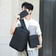 thumbnail image 2 of Mochila de tres piezas negra, carga USB, alta capacidad, de negocios Oxford, para hombres, 2 of 6