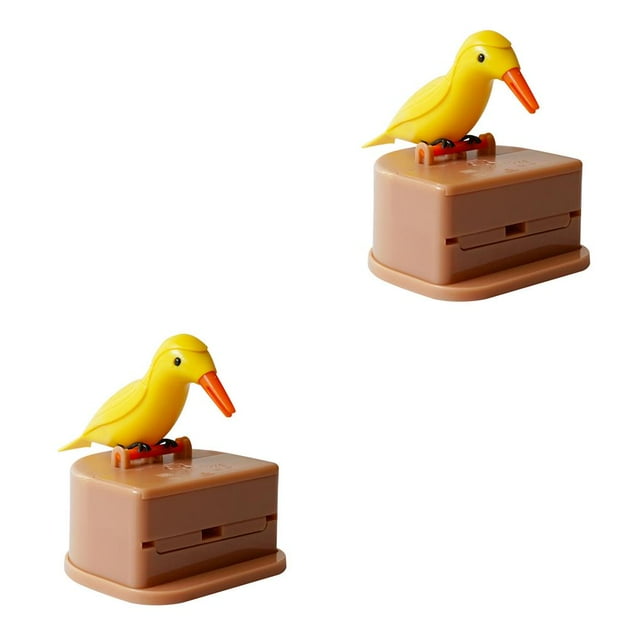 Caja de palillos Advancent dispensador automático forma de pájaro soporte de plástico ABS