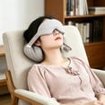 thumbnail image 2 of Travel Neck Pillow with Eye Mask, Large 500g Memory Foam U Shaped Pillow, Extra Support Airplane Neck Rest, Shade Sleep Mask for Travel Office by Xuniizn, 2 of 7