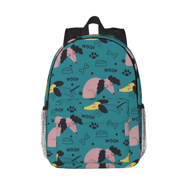 Easygdp Dachshund Dog Mochila Ligera de 15 Pulgadas para Estudiantes, Mochila Cómoda para la Escuela y Viajes, Correas Ajustables
