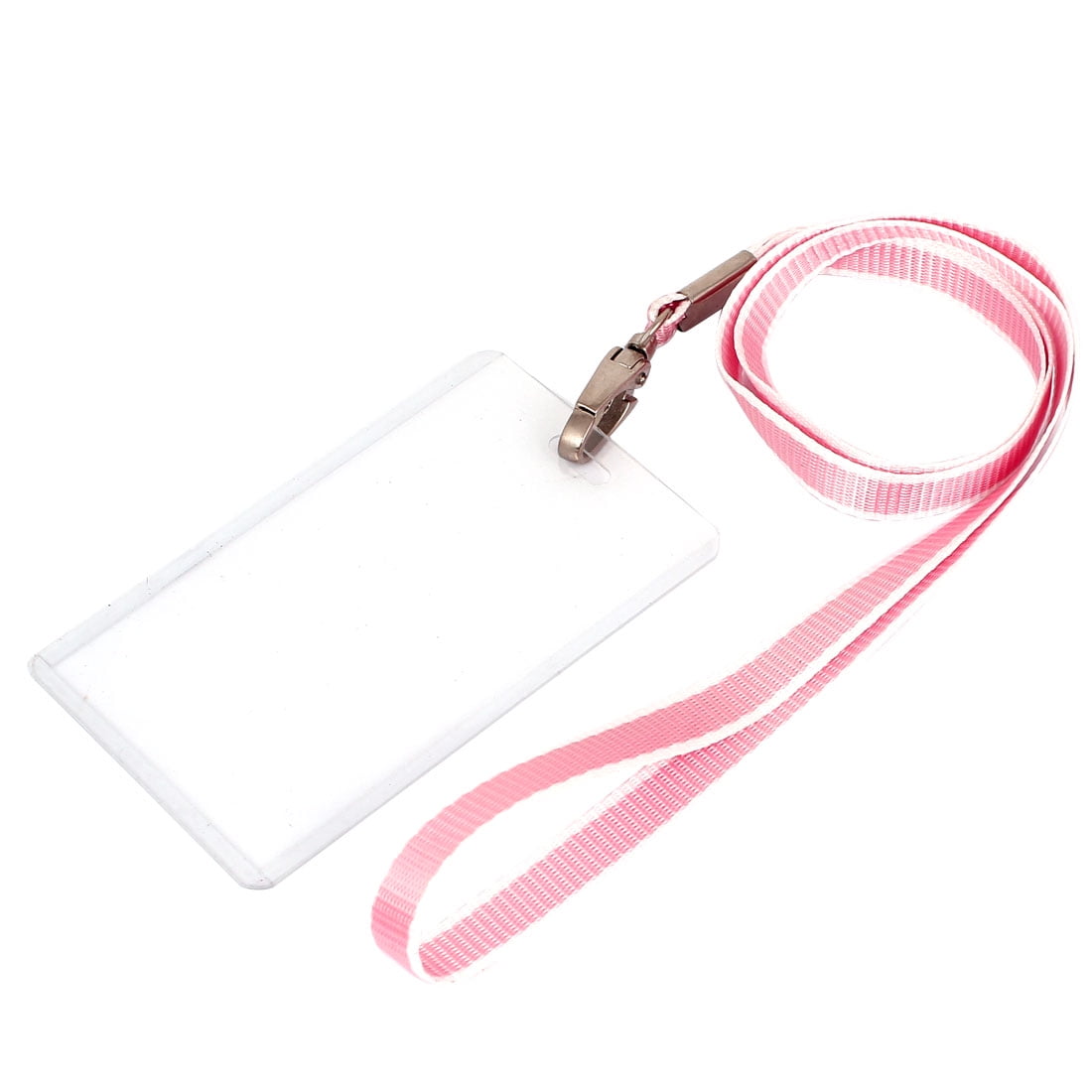 ID Size 125 Clear Plastic ID HOLDERS ~13 Colors 125 FLAT NECK LANYARDS 