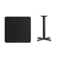 thumbnail image 4 of Emma + Oliver 30" Square Black Laminate Table Top with 22"x22" Table Height Base, 4 of 5