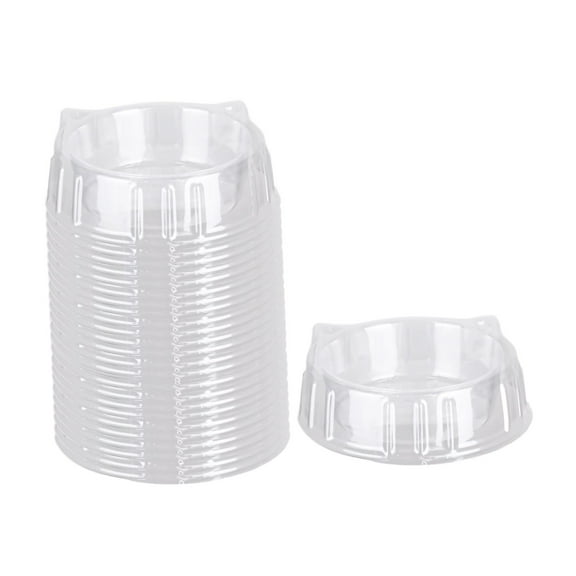 20 Pieces Disposable Cat Bowl Pet Dish Water Feeder Portable Lightweight Design for Indoor Cats Puppies and Small Dogs