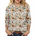 thumbnail image 5 of Halloween Sweaters for Women Fashion Graphic Print Long Sleeve Knit Pullover Tops Everyday Casual Look, 5 of 6