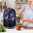 thumbnail image 3 of HELLHERO Dark Blue and Purple Rose Coffee Machine Dust Cover for Kitchen Use Dustproof, 3 of 6