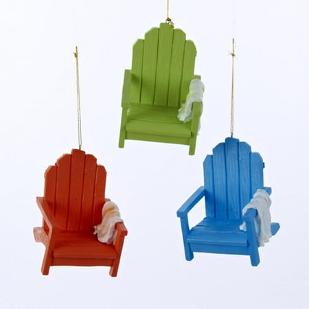 3.5" Beach Party Mint Green Adirondack Chair with Towel 