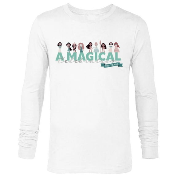 Disney 100 Anniversary Princess A Magical Celebration D100 - Long Sleeve T-Shirt for Men - Customized-White