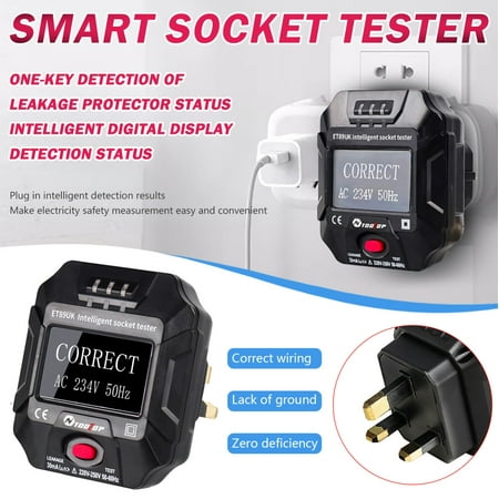 

WOXINDA British Frequency With Screen Standard Display Sester Full Smart Socket Voltage Tools & Home Improvement