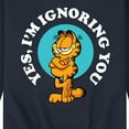 thumbnail image 3 of Garfield - Ignoring You - Men's Crew Neck Fleece Pullover, 3 of 5