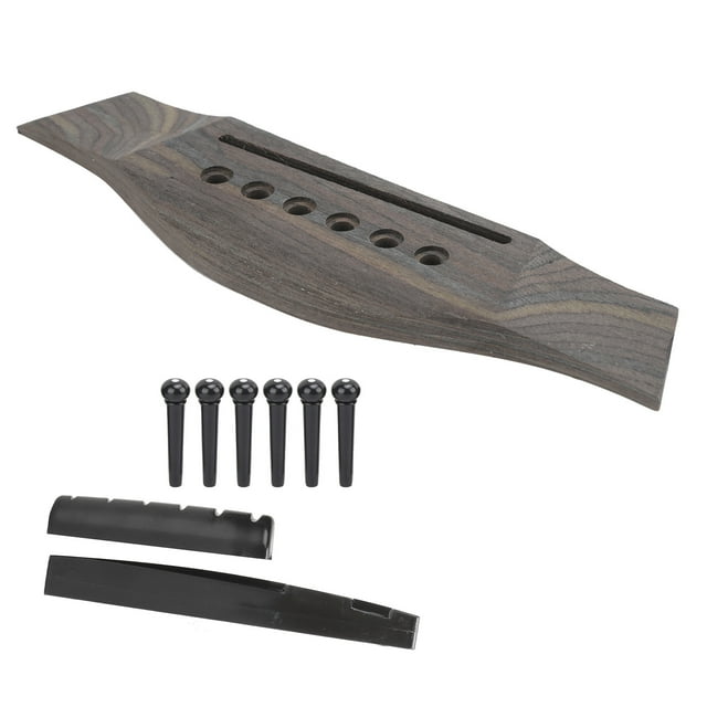 Bridges Pin Set, Guitar Bridge Low Noise For 6 String Acoustic Guitars Type A,Type B