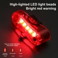 thumbnail image 3 of ZenCart Bicycle Tail Light Waterproof Lightweight USB Rechargeable LED Rear Lamp Universal MTB Road Mountain Bike Night Riding Safety Warning Lamp, 3 of 7