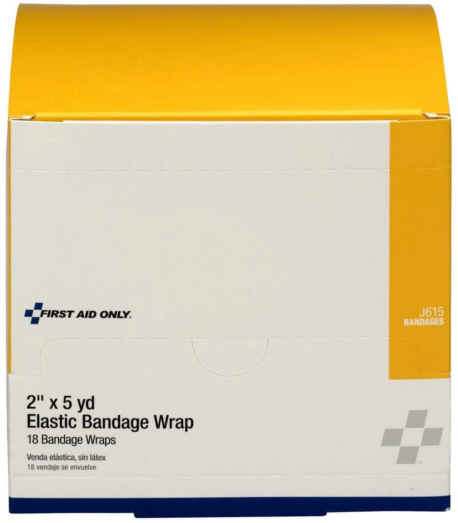First Aid Only Elastic Bandage Wrap, Non-Sterile, PK18 J615