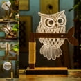 thumbnail image 2 of 3D LED Dimmable Bed Light Table Desk Reading Wood Lamp Night Light Home Decor, 2 of 6