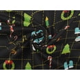 thumbnail image 6 of oneOone Rayon Black Fabric Merry Christmas Craft Projects Decor Fabric Printed By The Yard 56 Inch Wide-HKM, 6 of 6