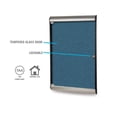 thumbnail image 4 of Ghent's Vinyl 42" x 28" 1 Door Bulletin Board with Black Frame in Navy, 4 of 5