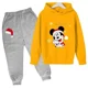 thumbnail image 3 of Conjuntos navideños para niños de Disney Mickey Mouse, ropa para niños, sudaderas con capucha y pantalones, conjunto de 2 piezas, chándales de dibujos animados para niños, ropa para niños pequeños, tr, 3 of 5